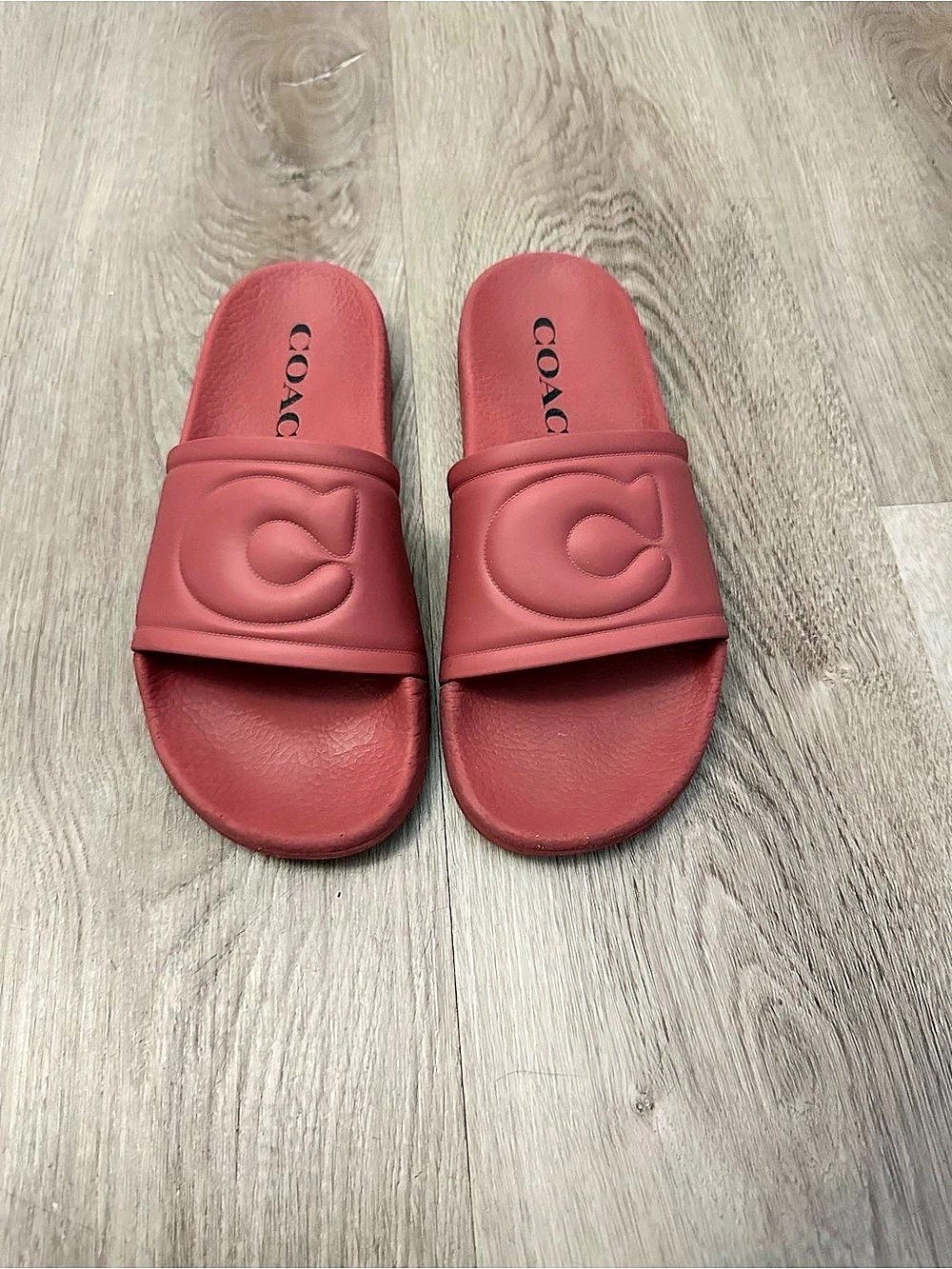 COACH Bay Slide In Signature Pink/Rosa Sandals